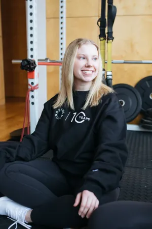 10th Anniversary Buffalo Sweats Harder Champion Crew