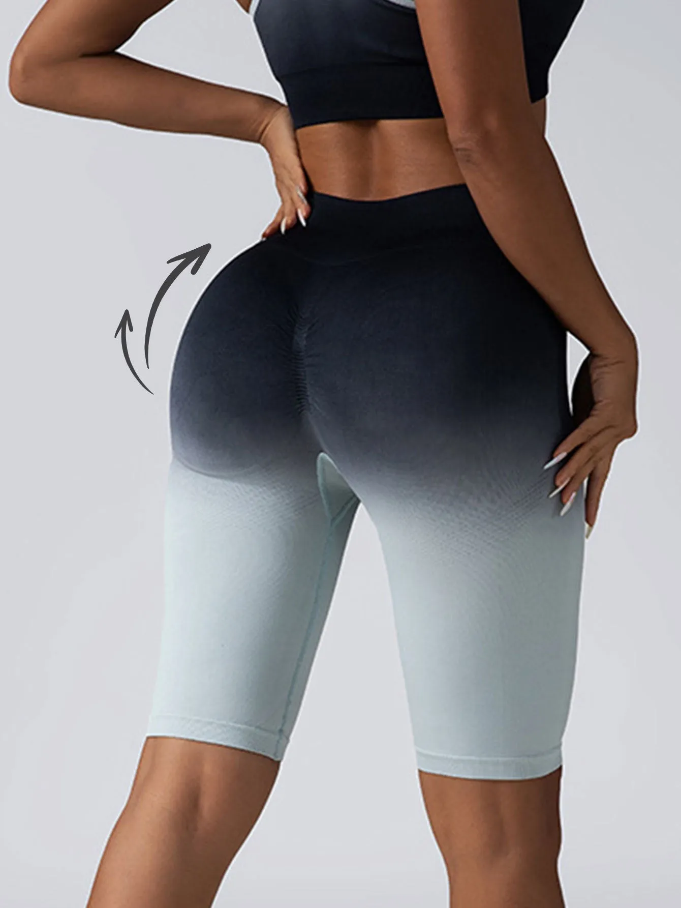 3 Pack Women Workout Shorts Scrunch Shorts Seamless High Waisted Contour Gym Yoga Biker Shorts
