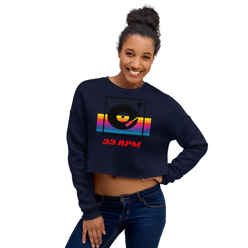 33 RPM Crop Sweatshirt