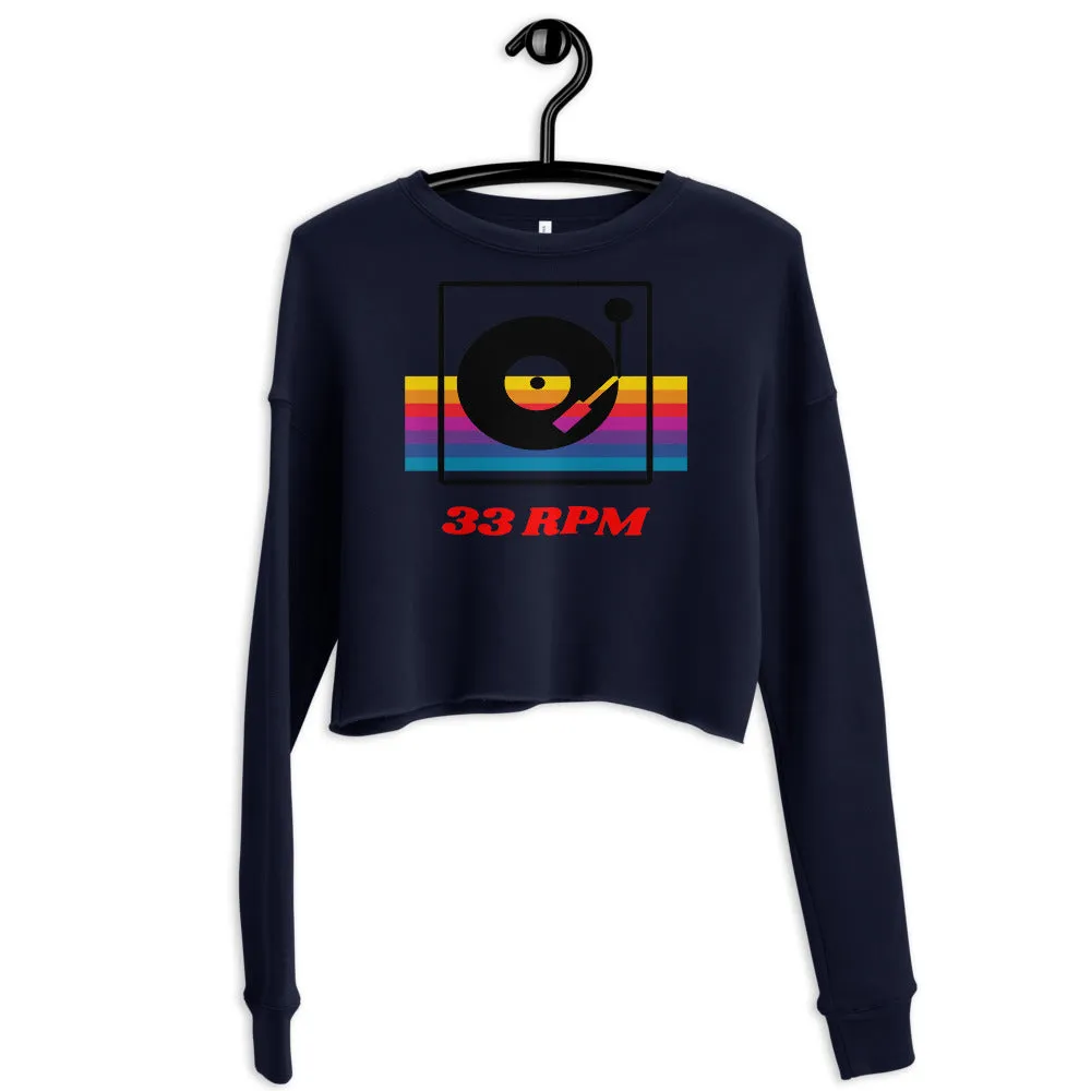 33 RPM Crop Sweatshirt