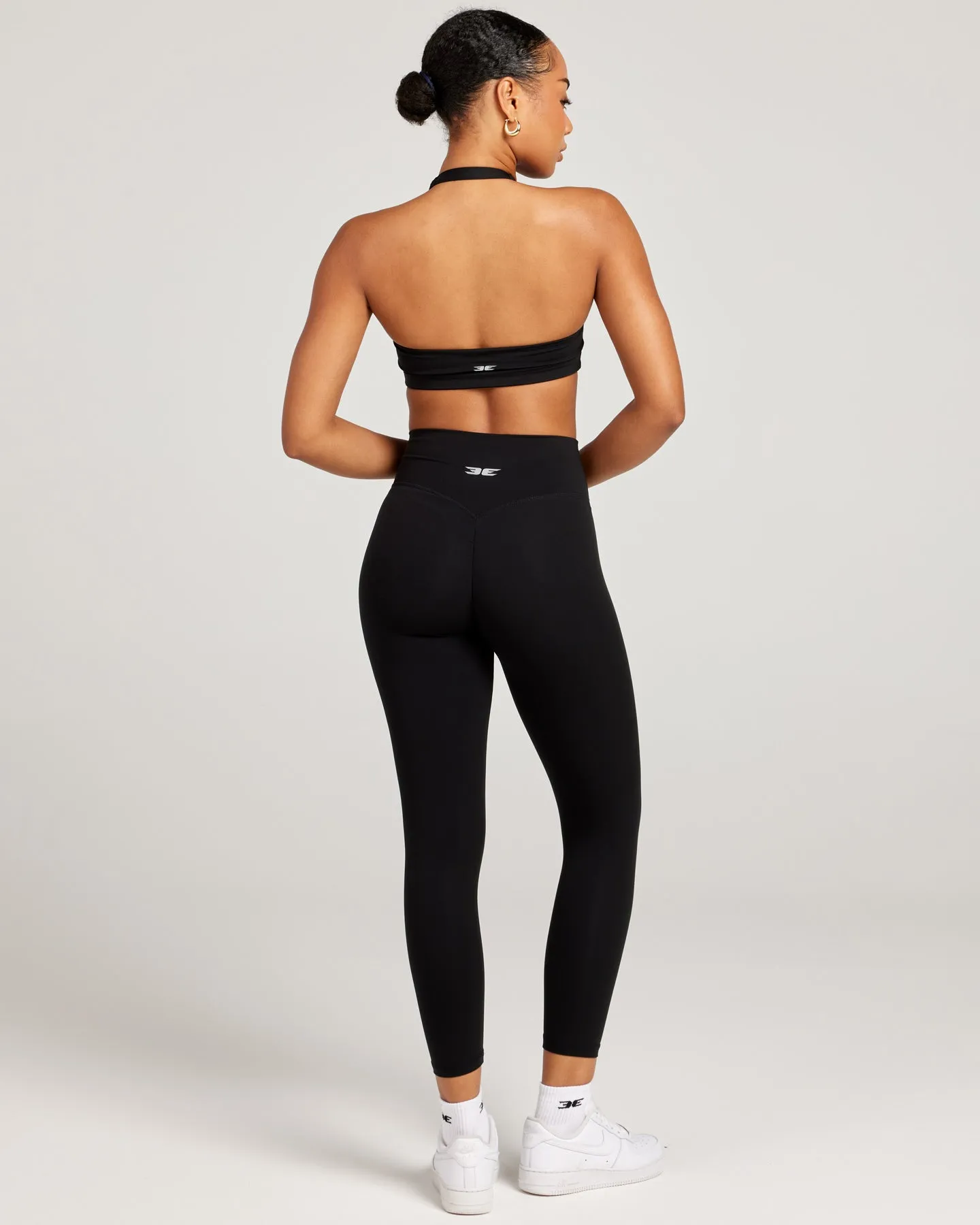 7/8 Invisible Scrunch Leggings - Black