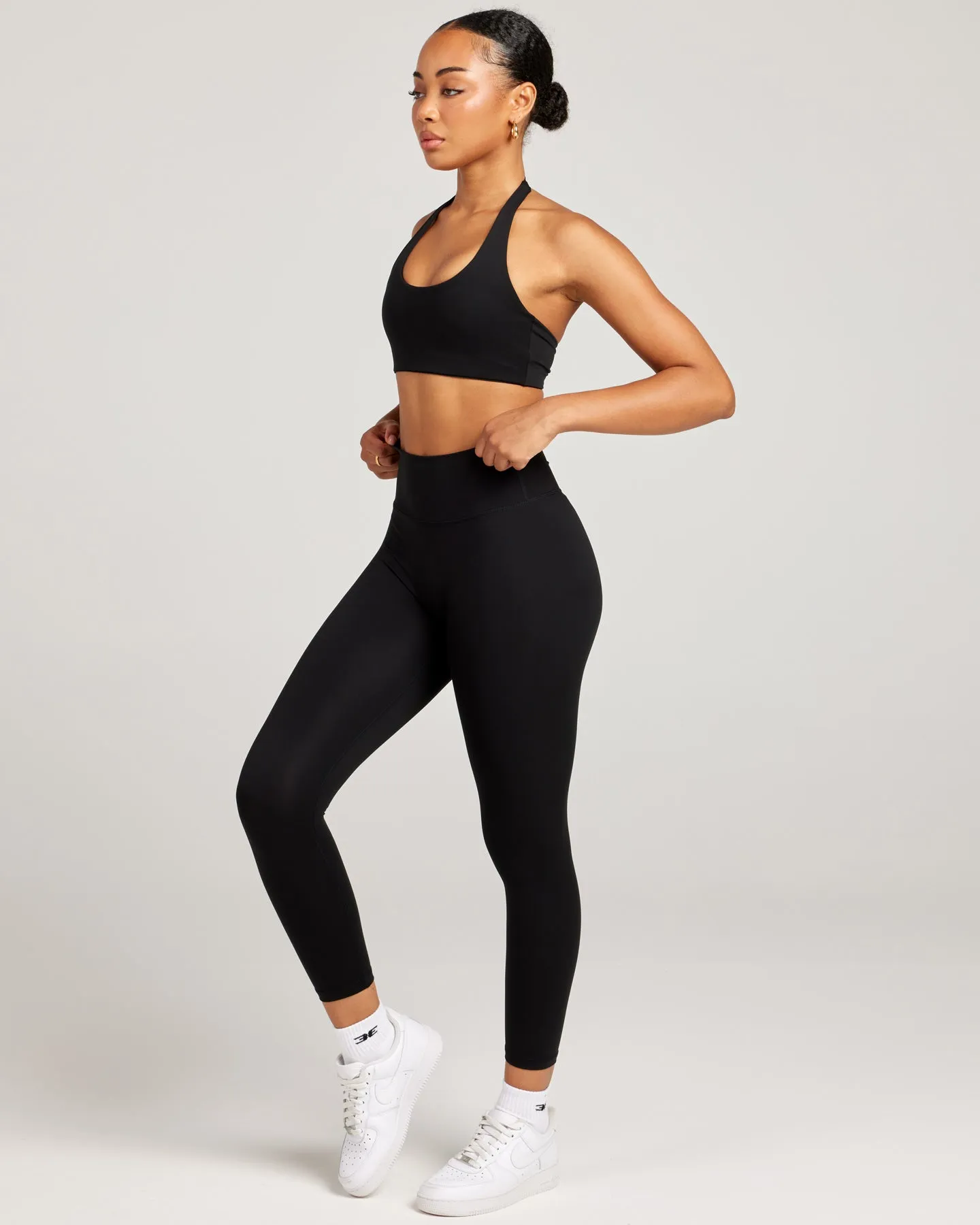 7/8 Invisible Scrunch Leggings - Black