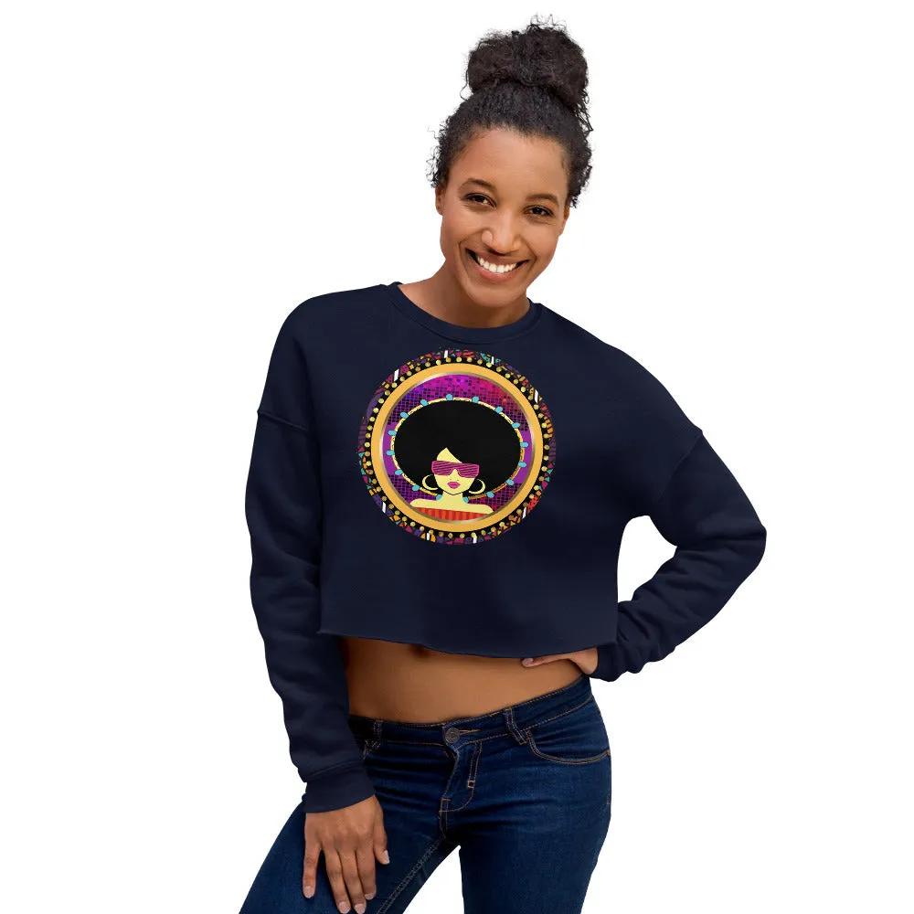 Afro Queen Crop Sweatshirt