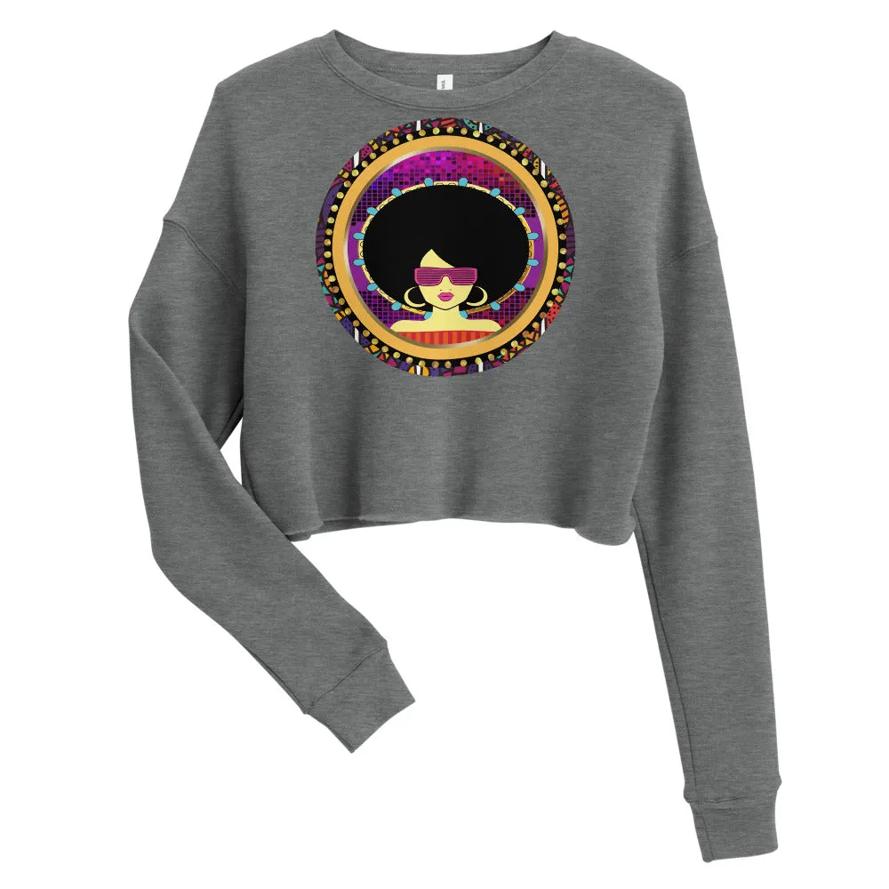 Afro Queen Crop Sweatshirt