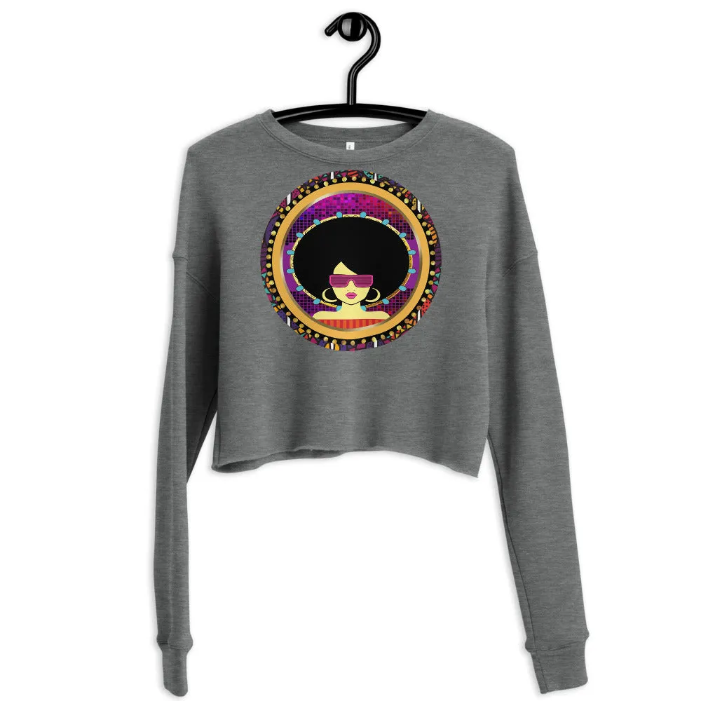 Afro Queen Crop Sweatshirt