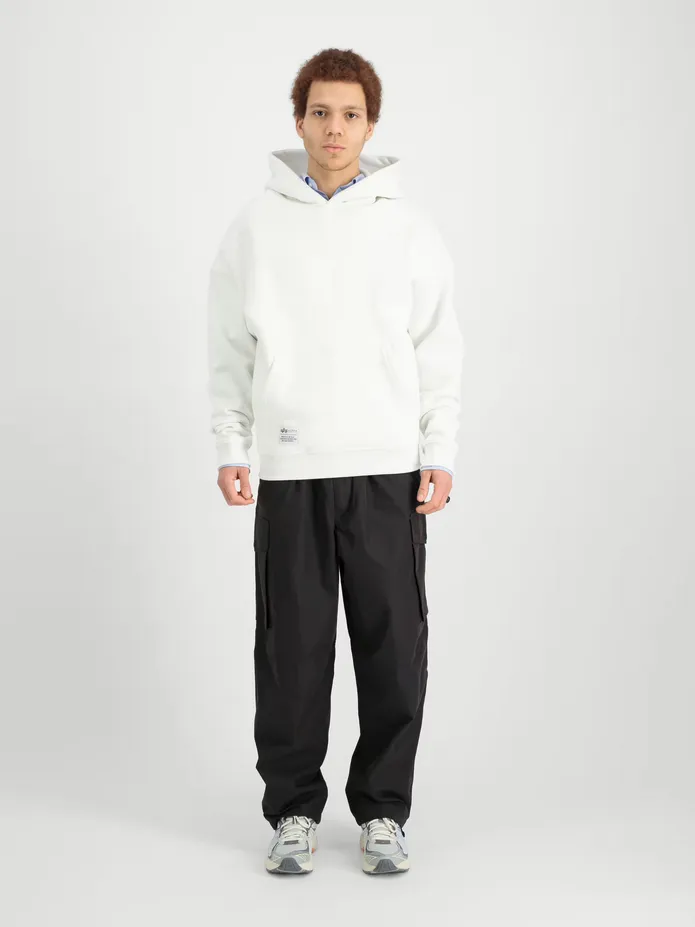 Alpha Industries | Logo BP Hoodie  | 09 white