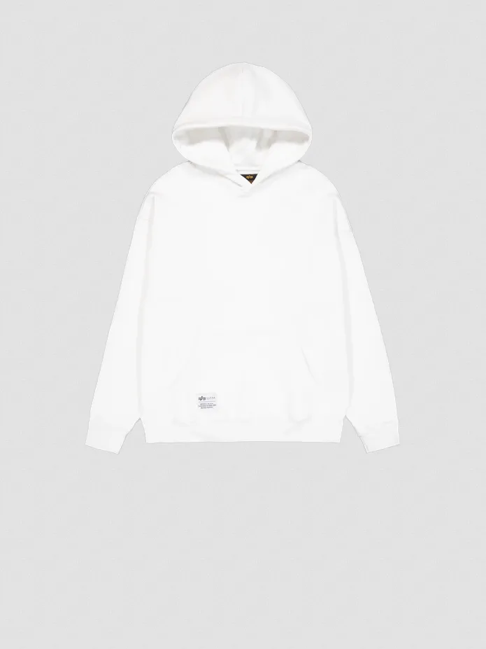 Alpha Industries | Logo BP Hoodie  | 09 white