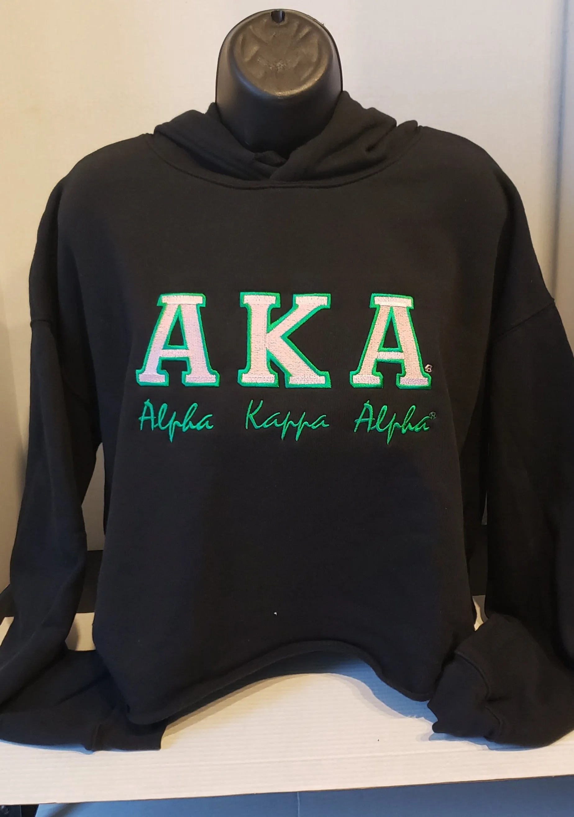 ALPHA KAPPA ALPHA (BOLD CROPPED) Grey Hoodie