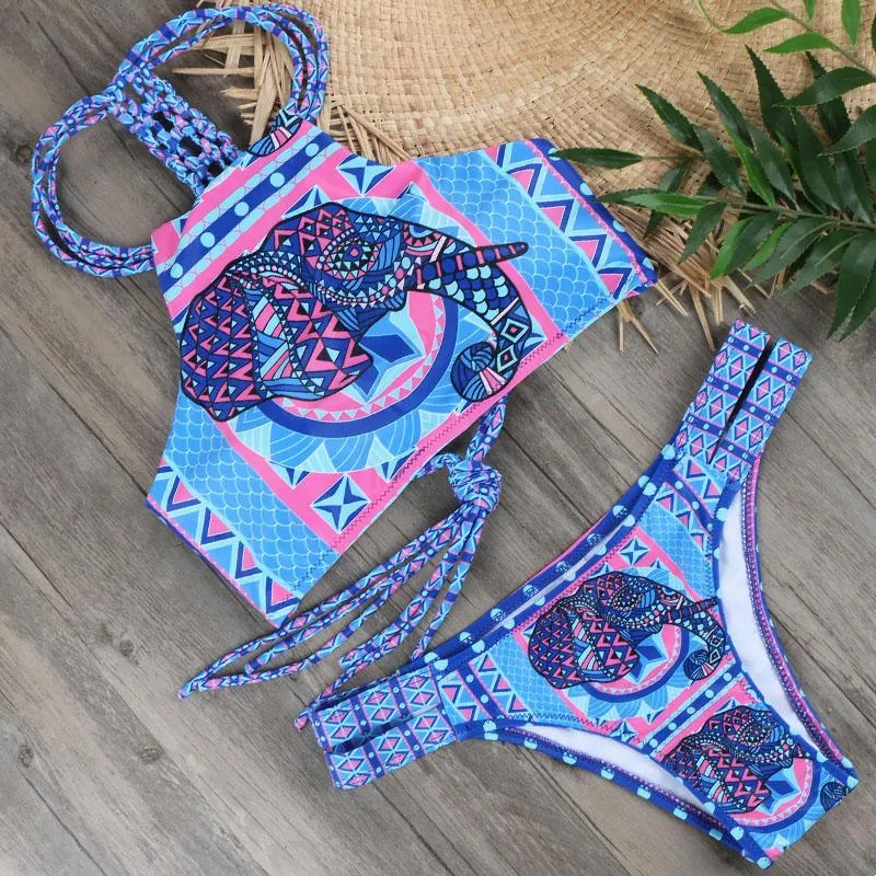 Alyona Crochet High Neck Bikini
