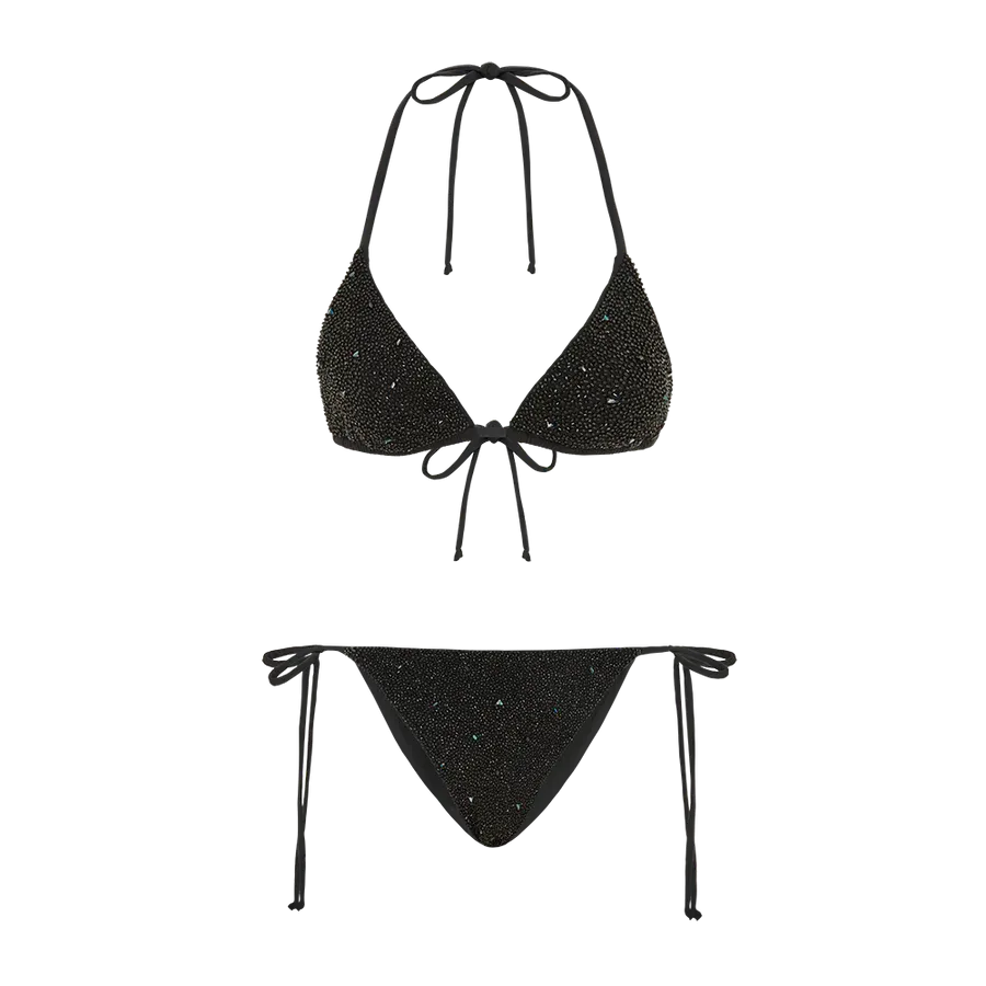 Amel High waist Bikini Bottom Black