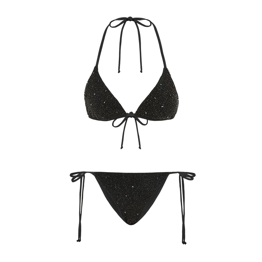 Amel High waist Bikini Bottom Black