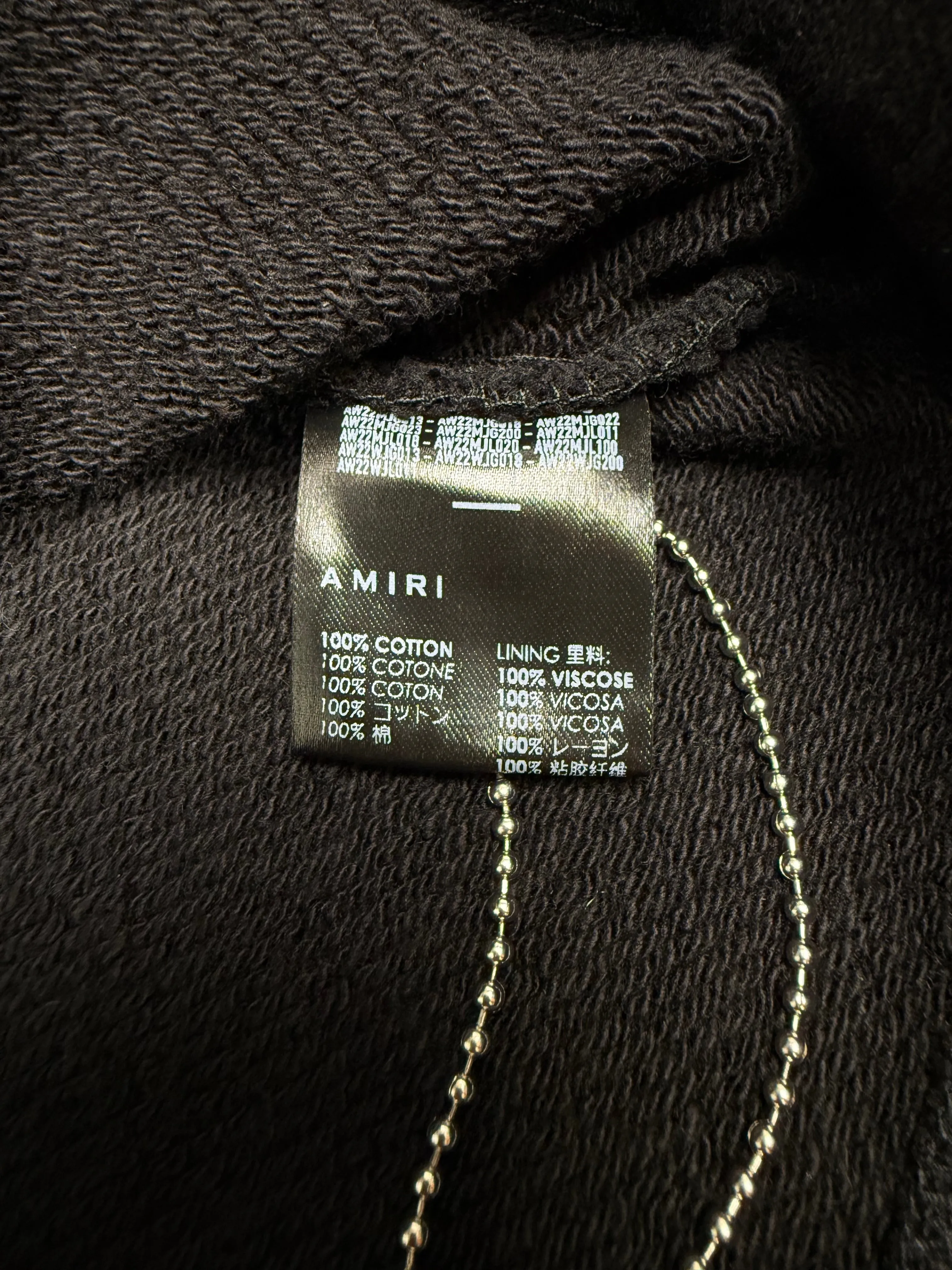 Amiri Logo Hoodie - Black (Unused)