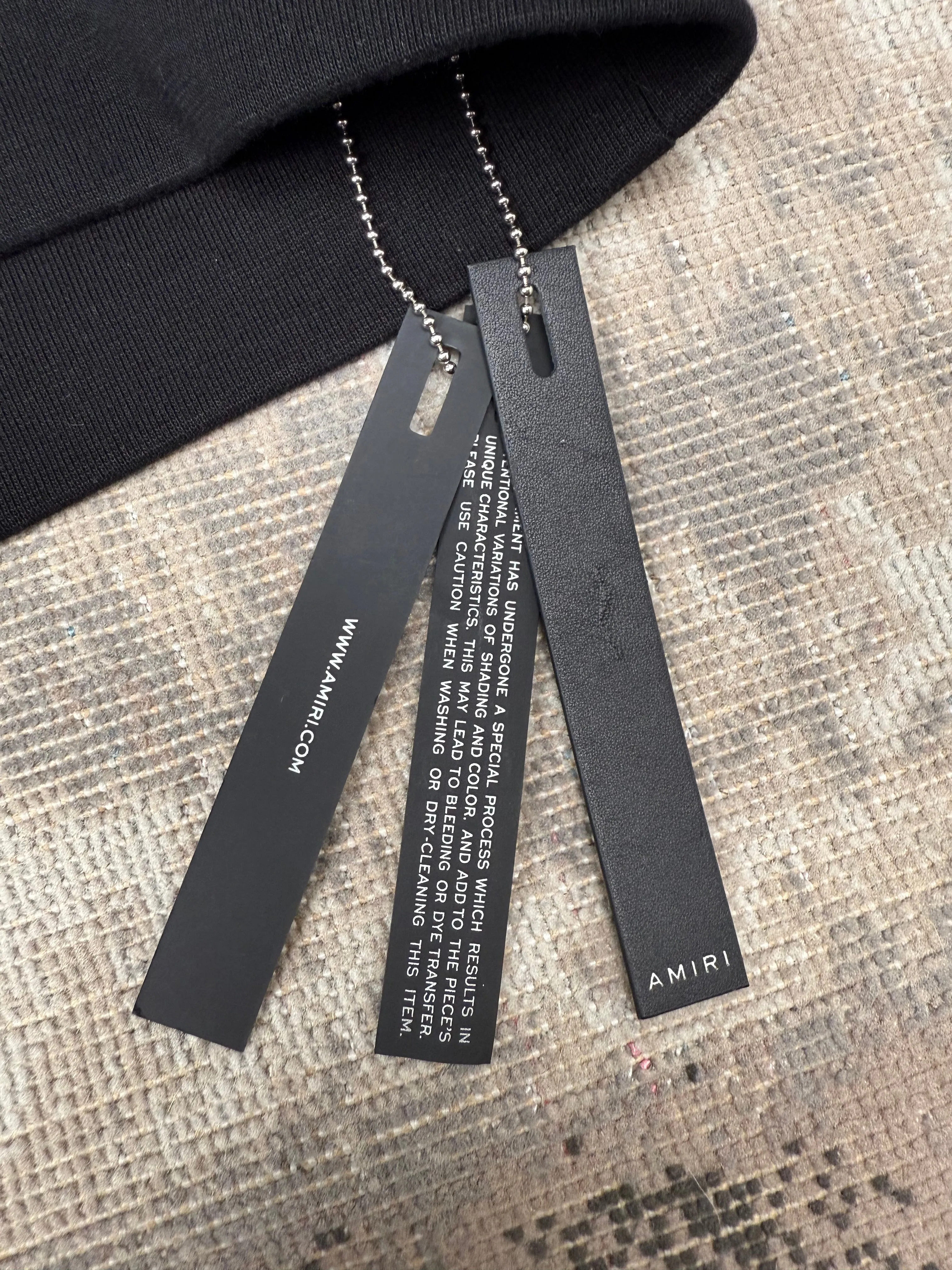 Amiri Logo Hoodie - Black (Unused)