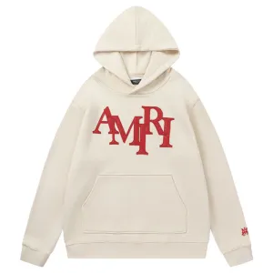 AMIRI Staggered Logo-Patches Hoodies
