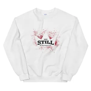 And Still Champion crown with ASC logo on back label women's sweatshirt