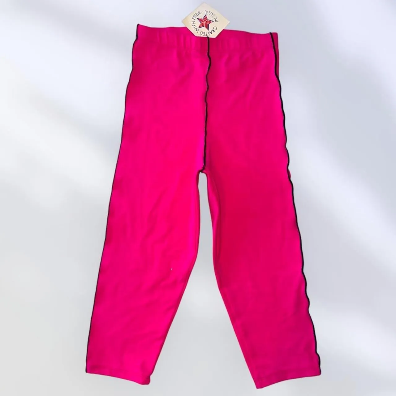 Athletic Loungewear High-Waisted Capri Compression Legging | USA-Made Vintage