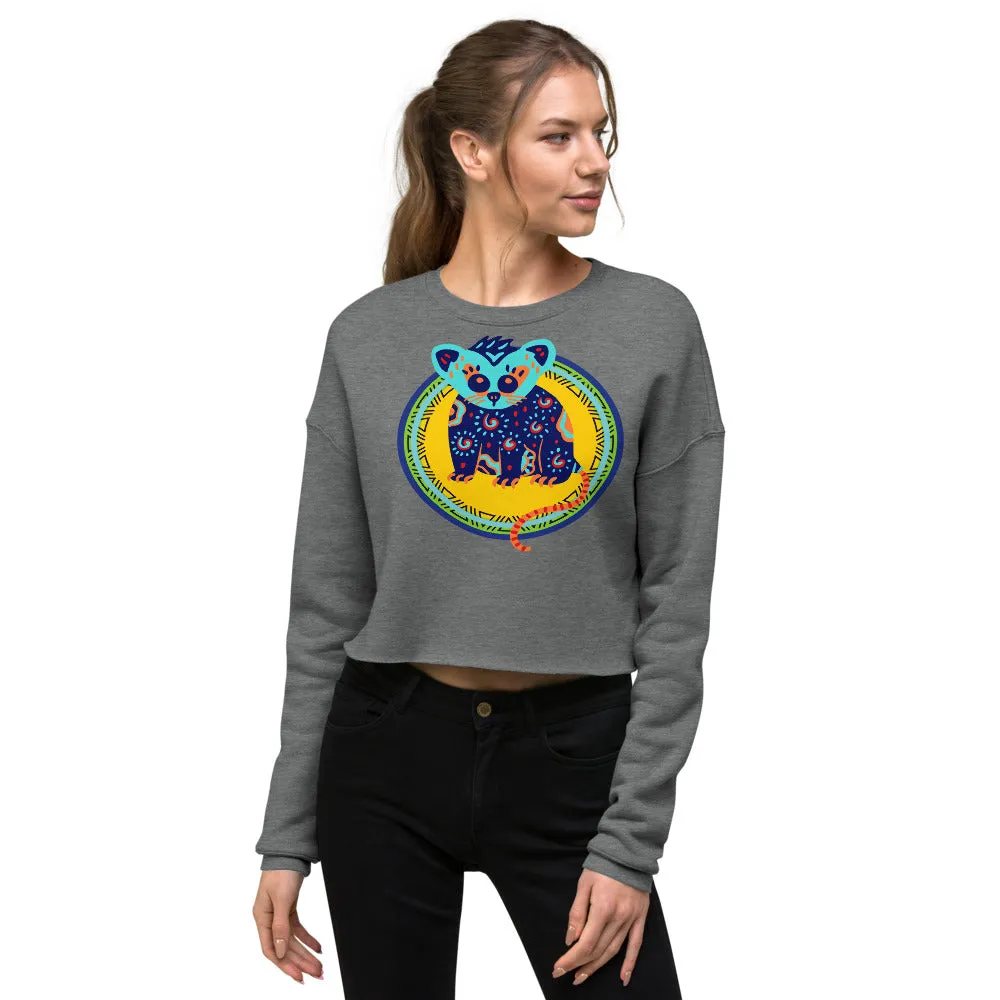 Awesome Possum Crop Sweatshirt