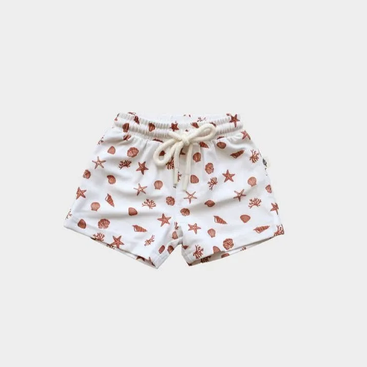 Babysprouts Boy's Swim Shorts in Seashells
