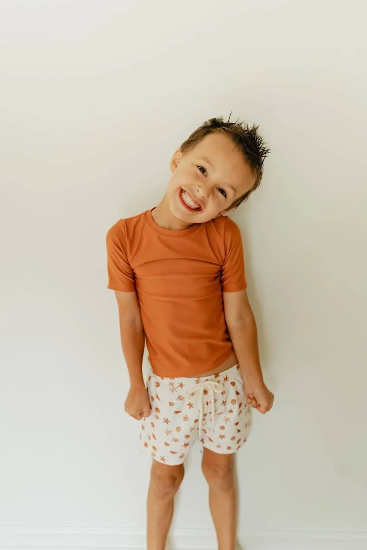 Babysprouts Boy's Swim Shorts in Seashells