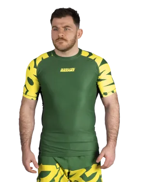 BAKA RASHGUARD - GREEN&GOLD