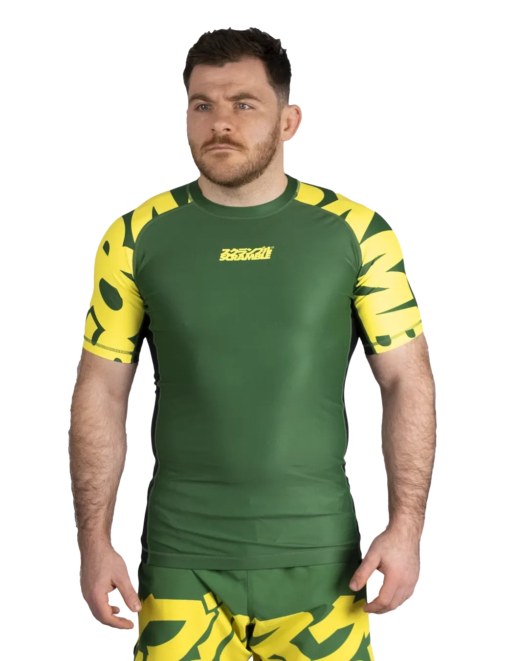 BAKA RASHGUARD - GREEN&GOLD