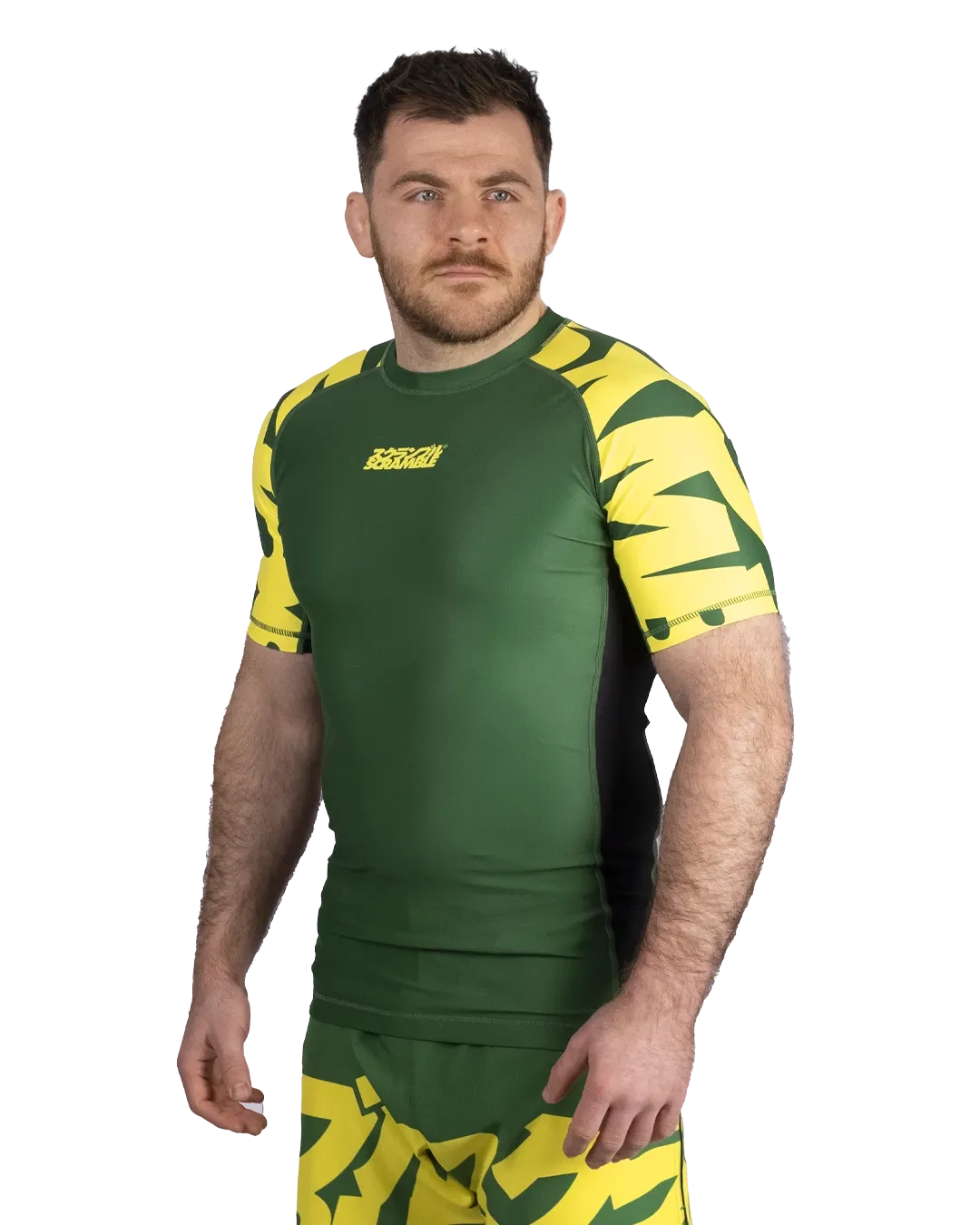 BAKA RASHGUARD - GREEN&GOLD