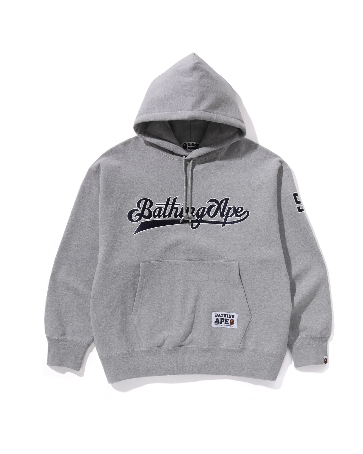 Baseball Logo Relaxed Fit Pullover Hoodie