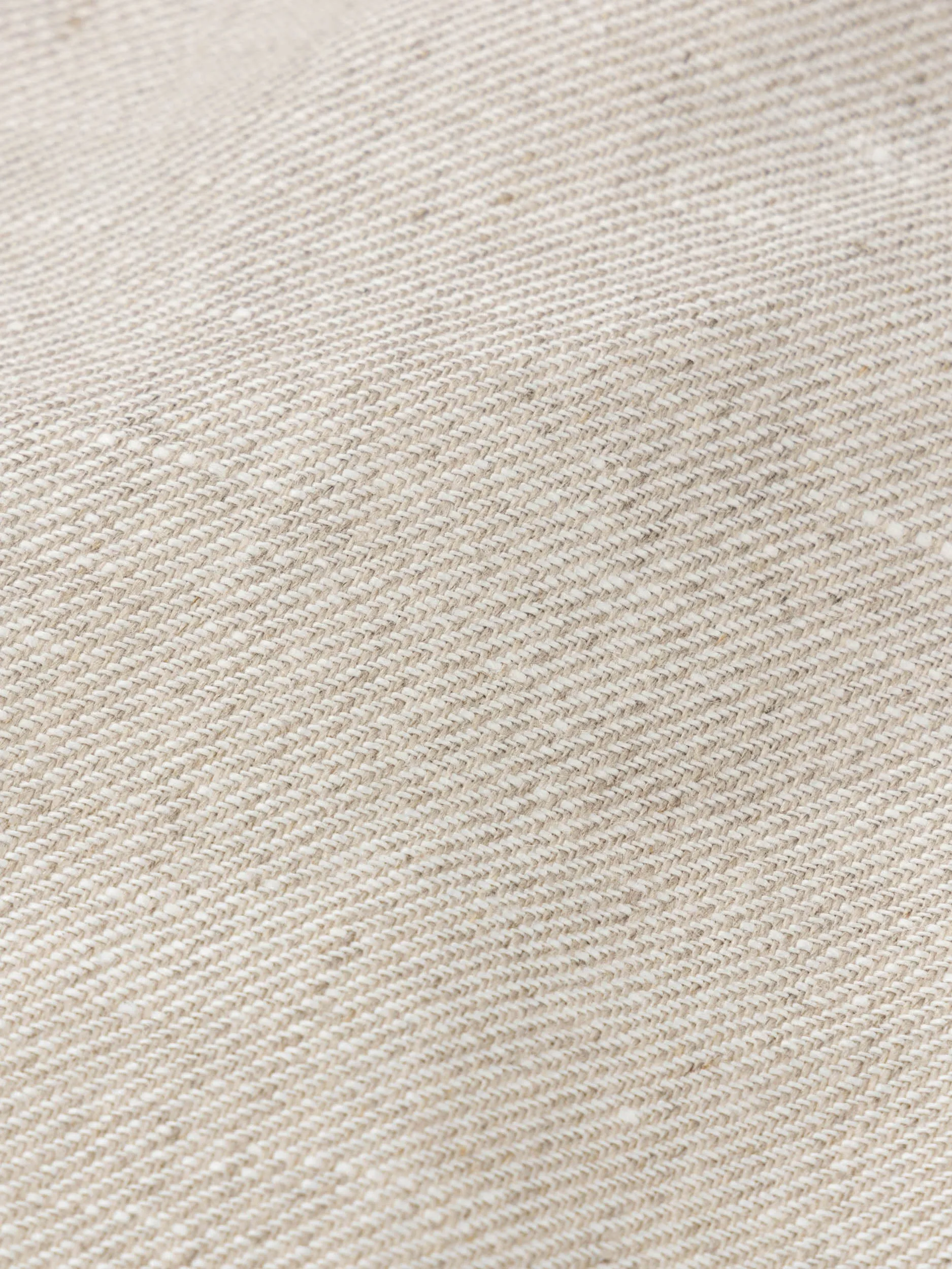 Beige Lamont Pleated Straight Leg Linen Trousers