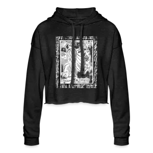 BLACK & WHITE COLLECTION Women's Cropped Hoodie