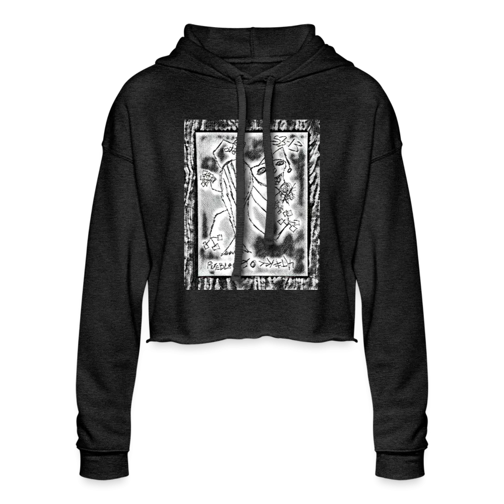 BLACK & WHITE COLLECTION Women's Cropped Hoodie