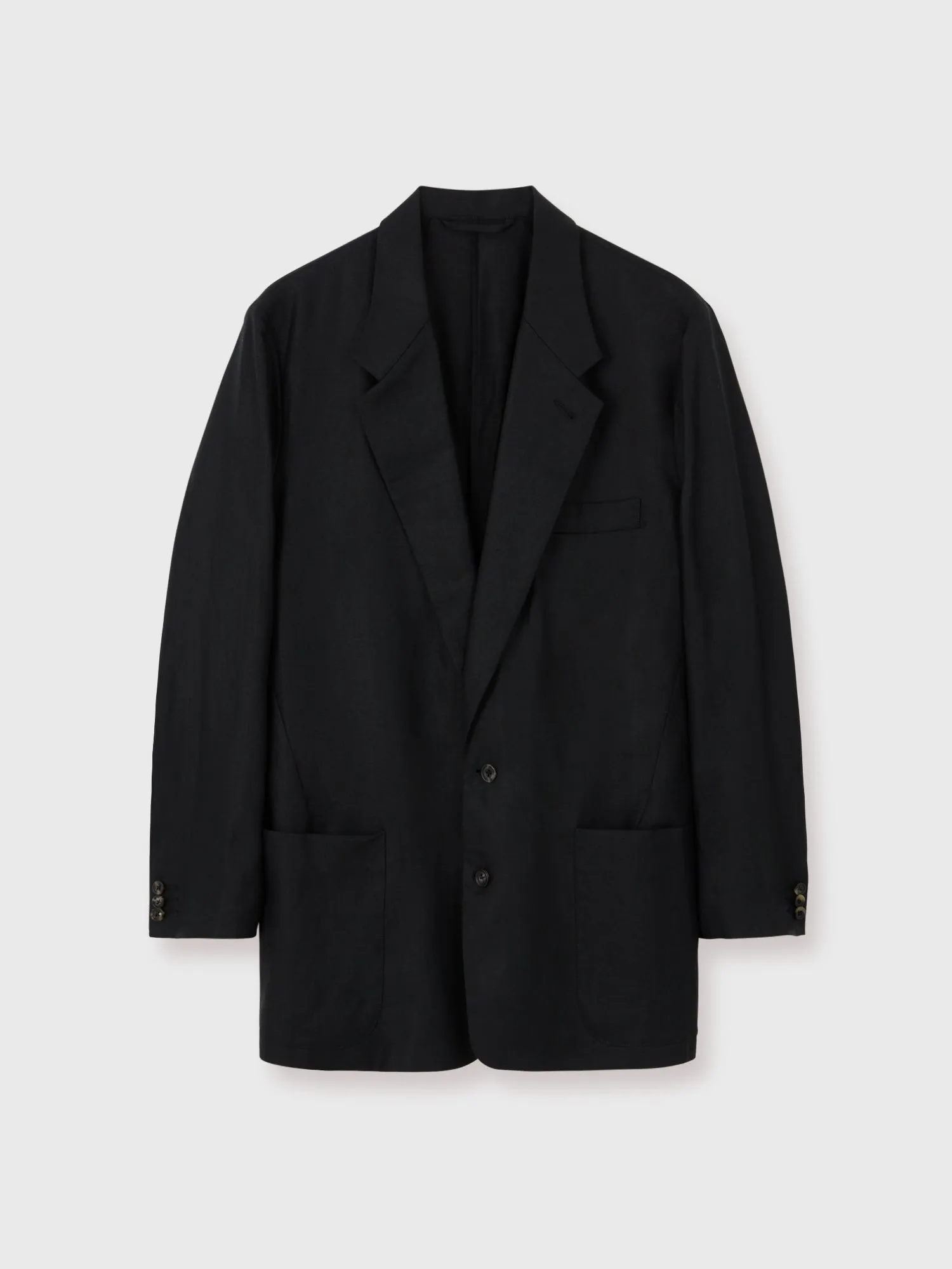 Black Avalon Relaxed Linen Suit