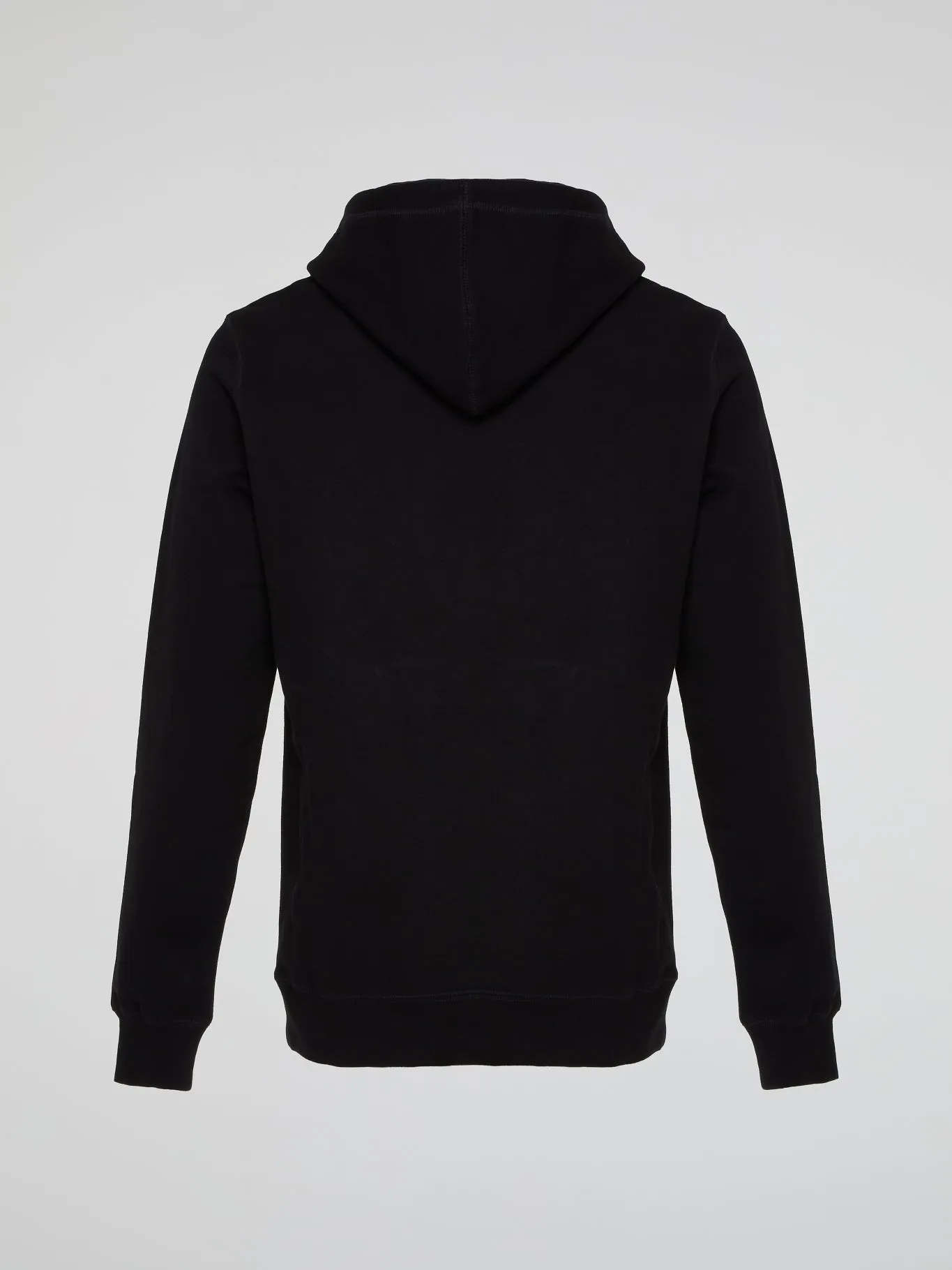 Black Drawstring Logo Essential Hoodie