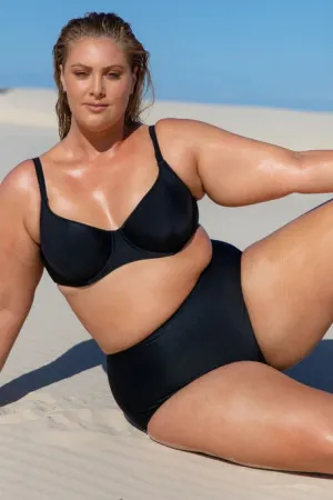 Black High Waisted Bikini Bottoms