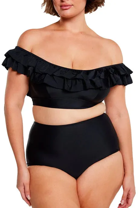 Black High Waisted Bikini Bottoms