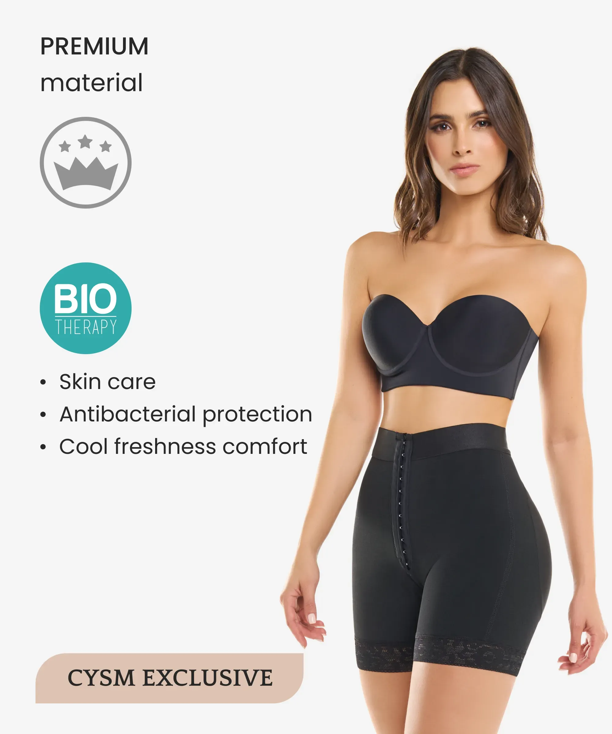 Black Hook closure Shorts 3-Pack in style 255