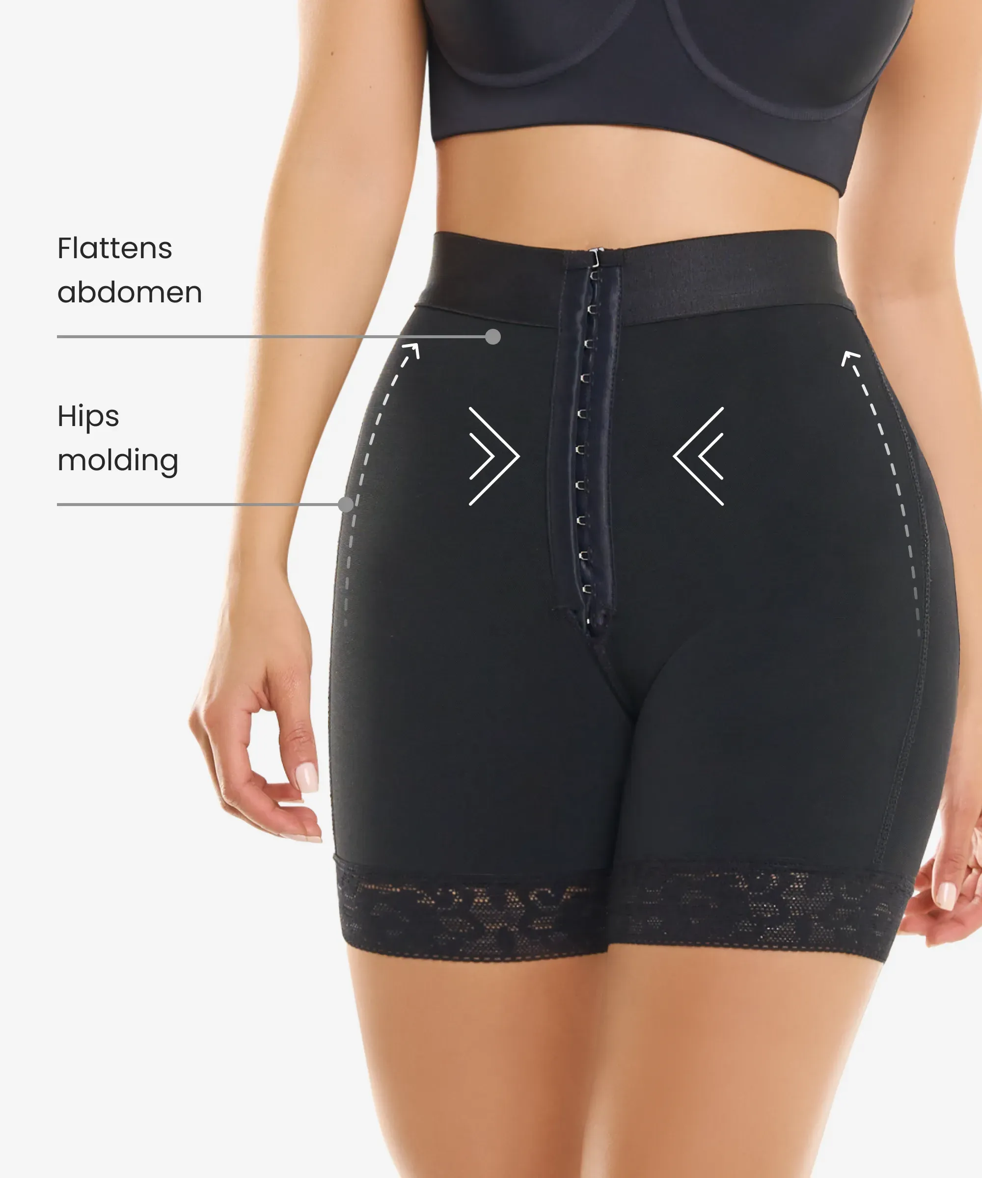 Black Hook closure Shorts 3-Pack in style 255