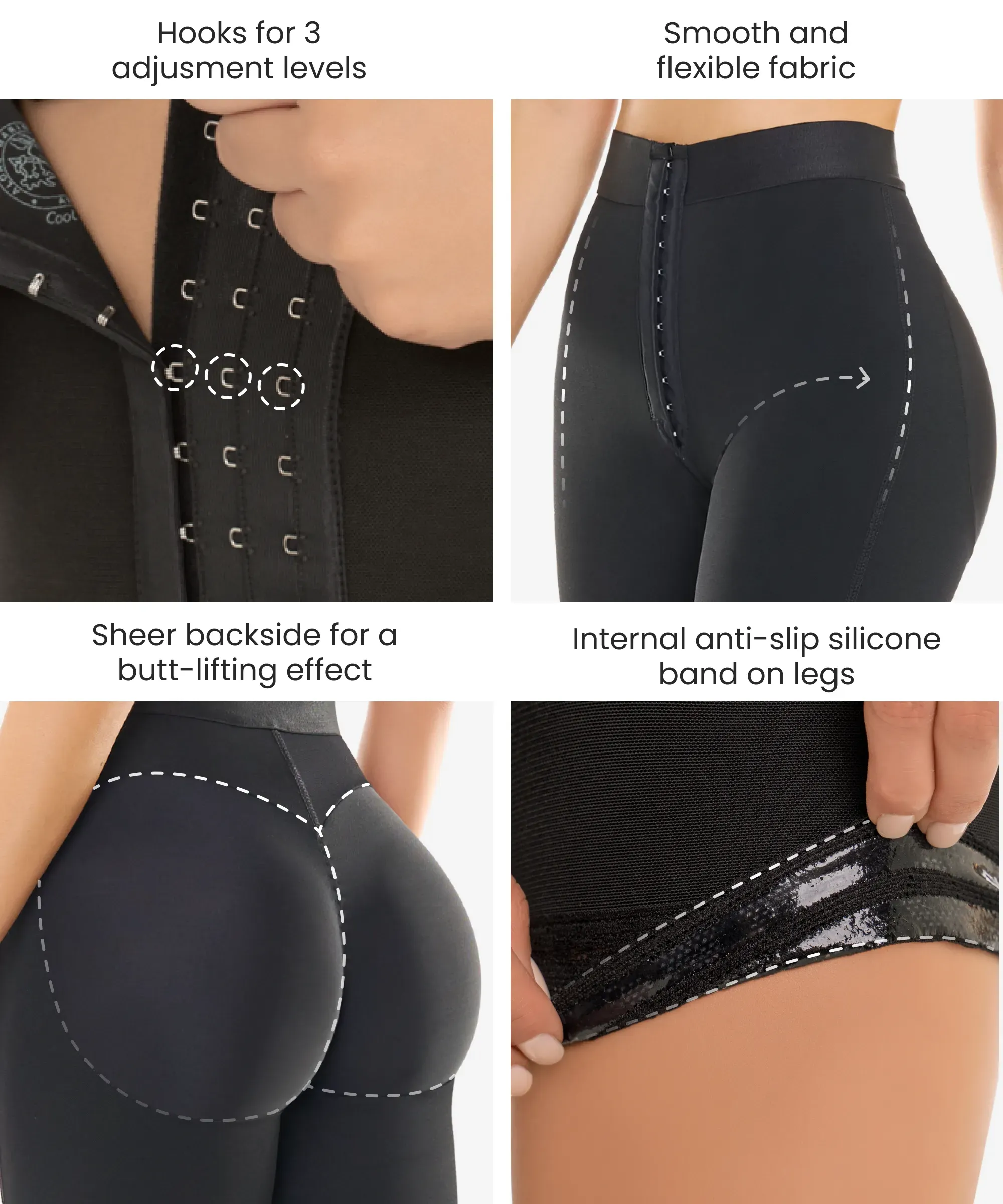 Black Hook closure Shorts 3-Pack in style 255