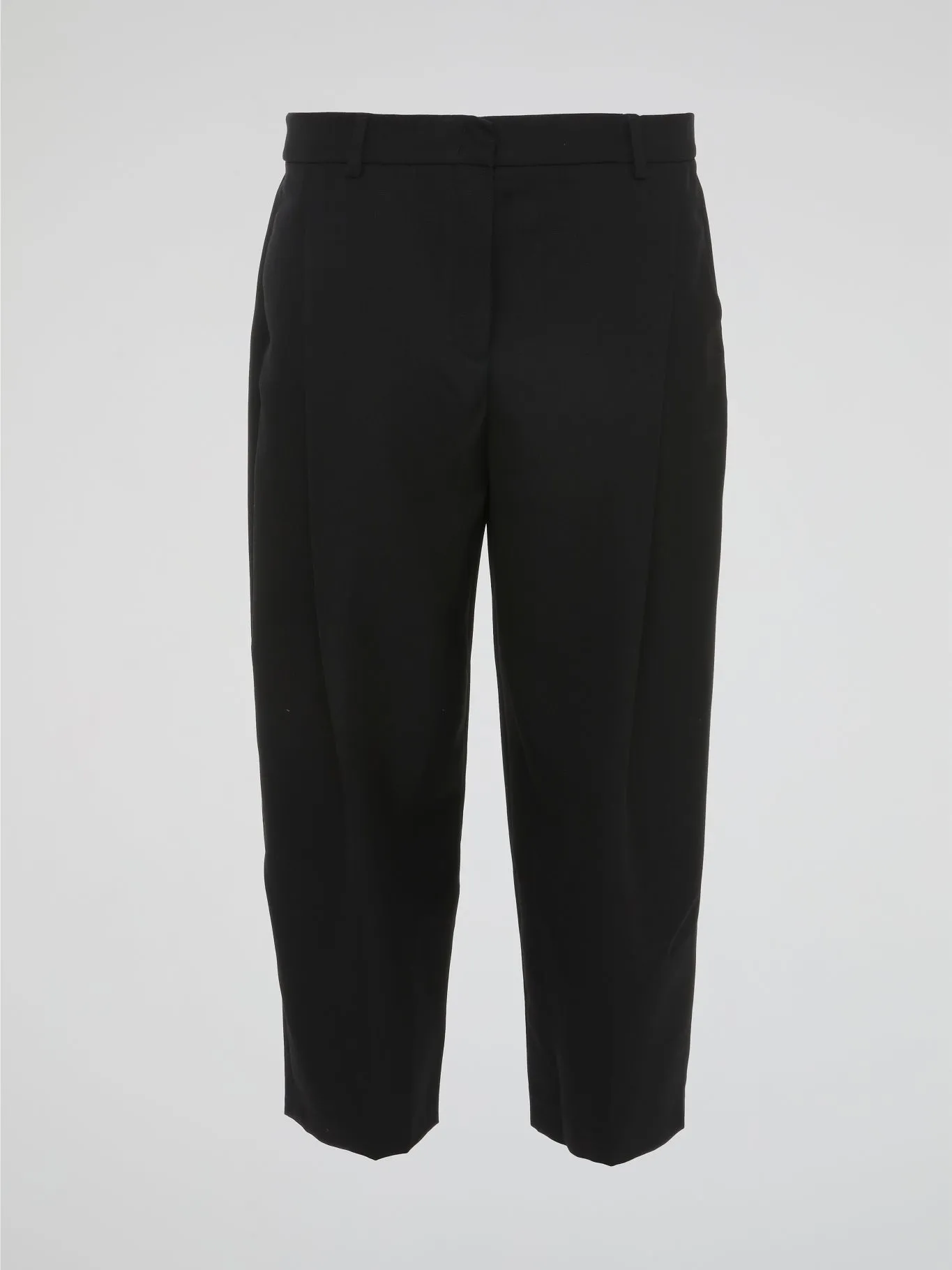 Black Pleated Capri Pants