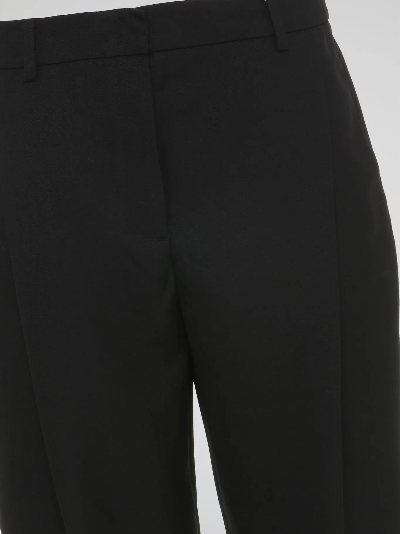 Black Pleated Capri Pants