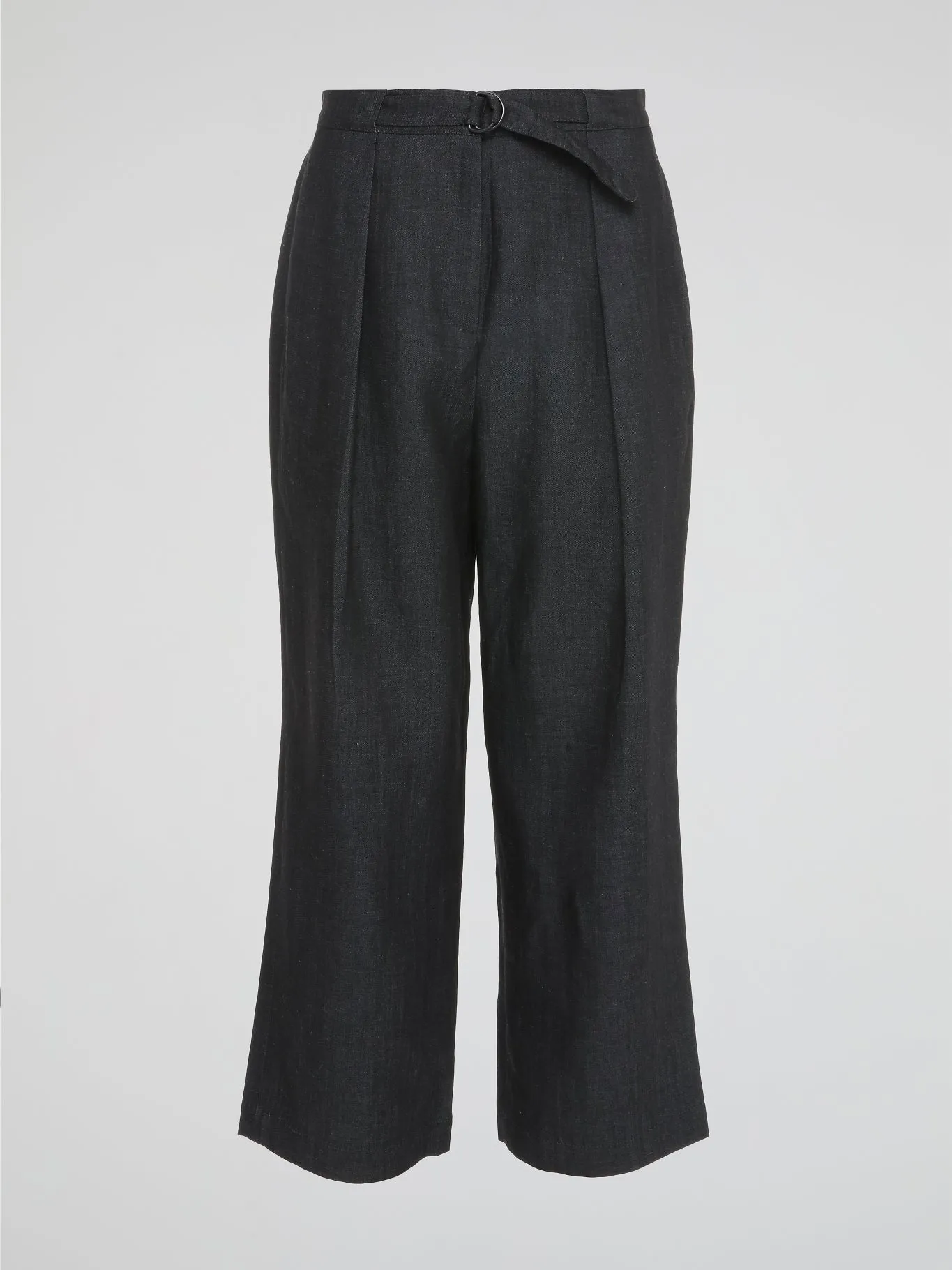 Black Pleated Capri Pants