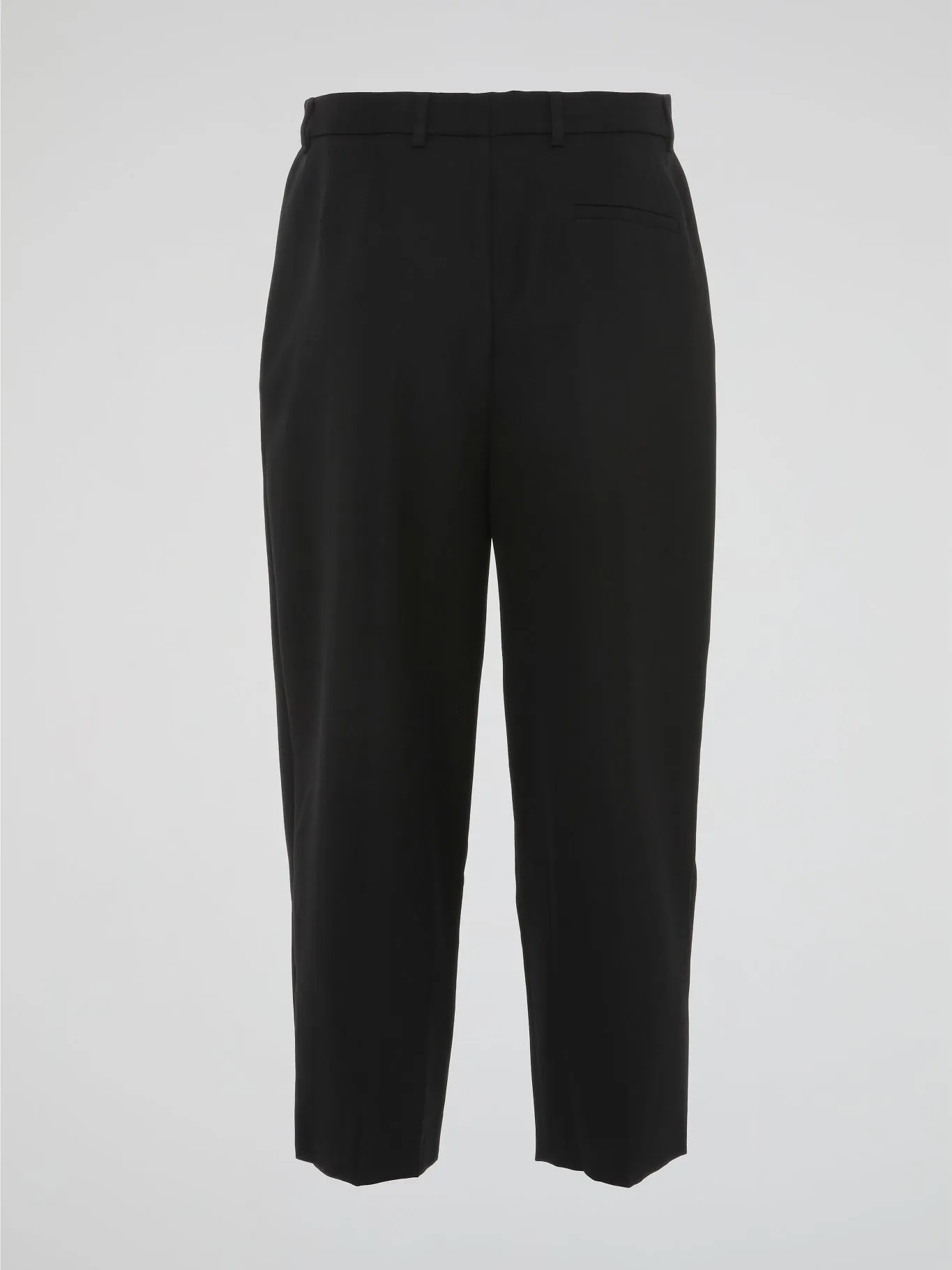 Black Pleated Capri Pants