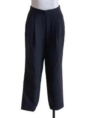 Black Pleated Trousers