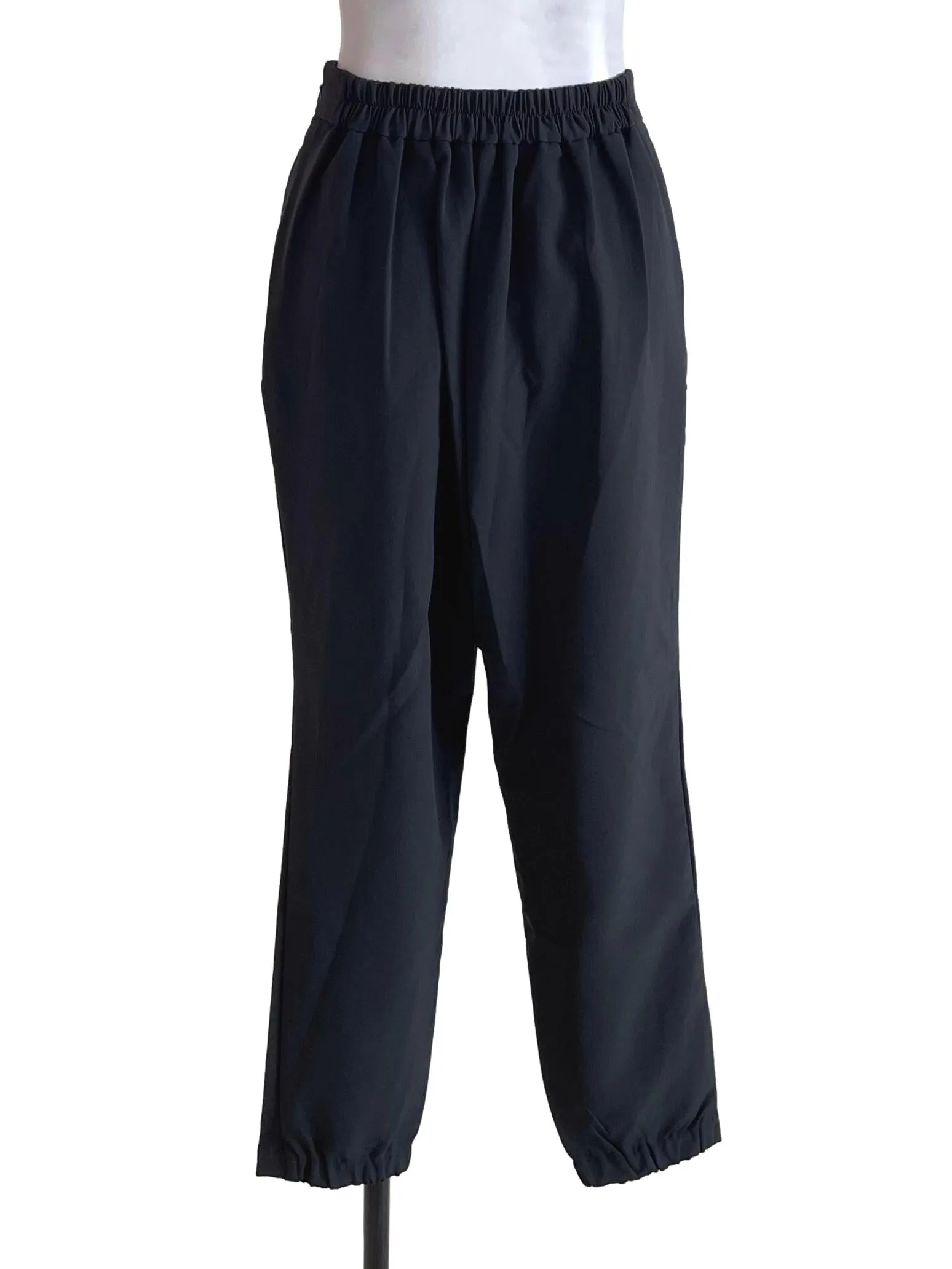Black Pleated Trousers