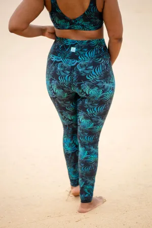 Bora Leggings - petrol banana