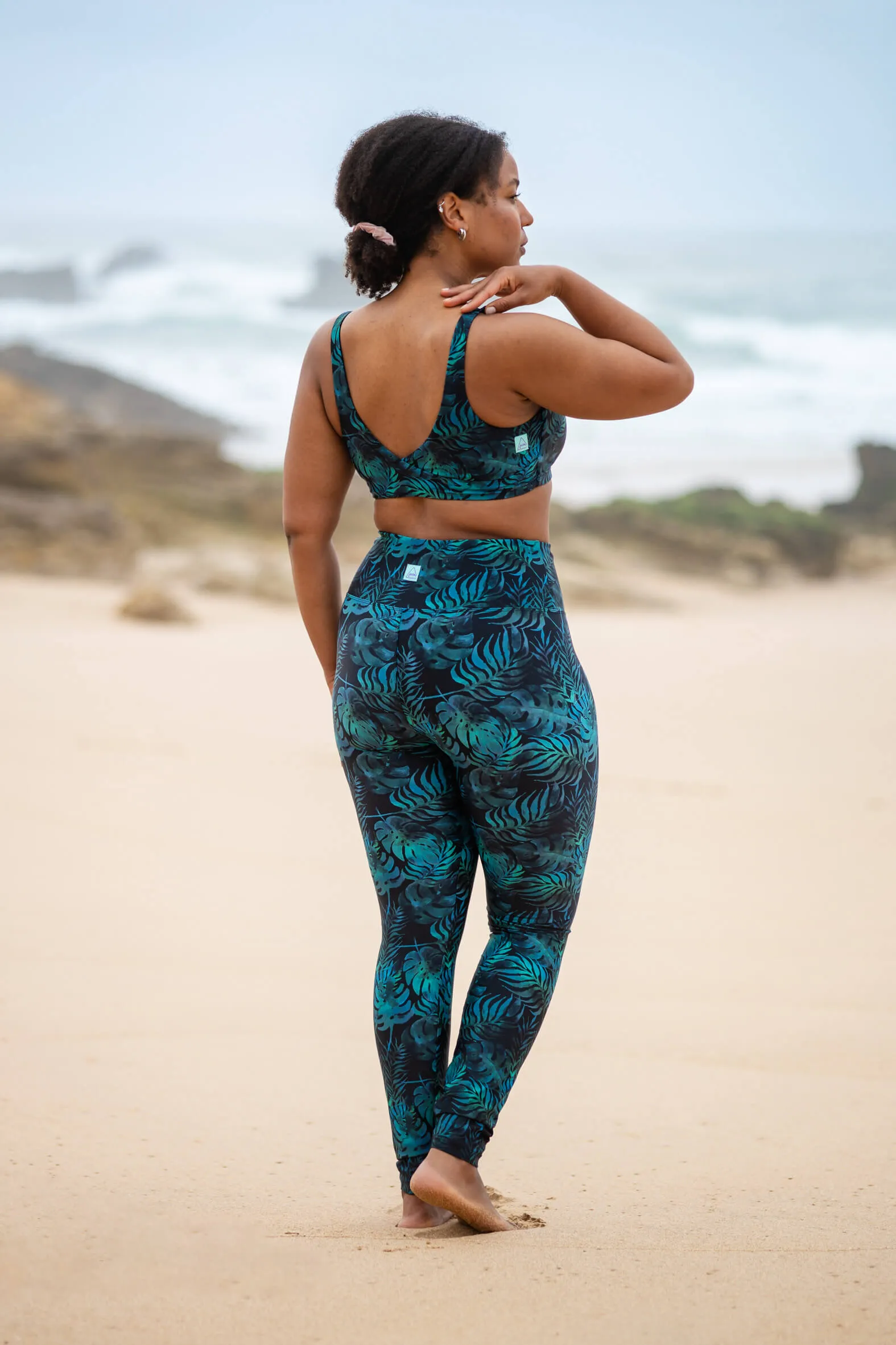 Bora Leggings - petrol banana