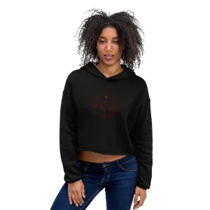 Brick Compass Logo Cropped Hoodie
