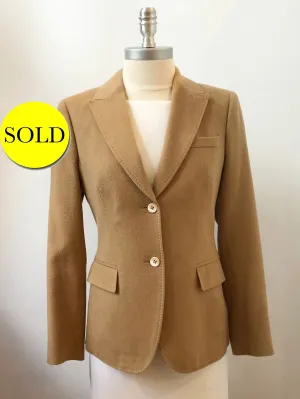 Brooks Brothers Loro Piana Camel Cashmere Blazer Size 2