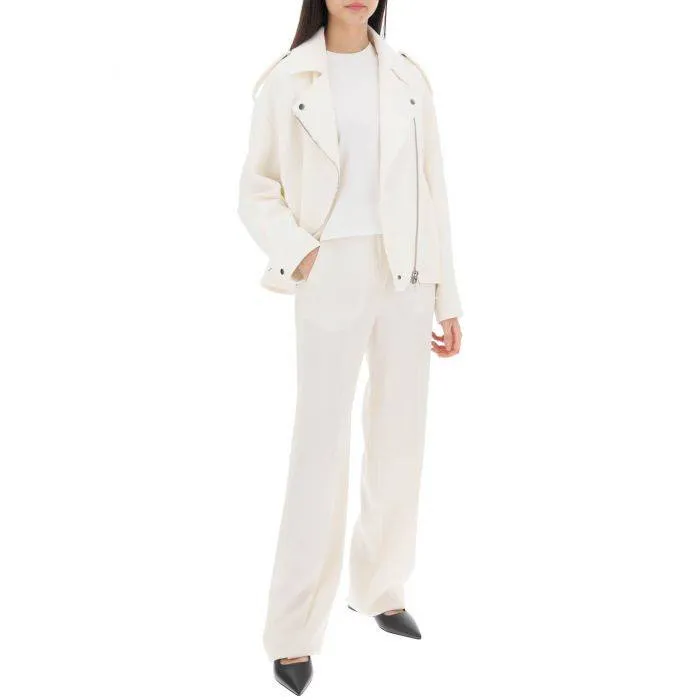 Brunello Cucinelli cotton-linen biker jacket