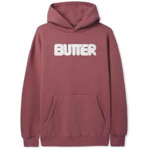 Butter Goods - Rounded Logo Hoodie Rhubarb