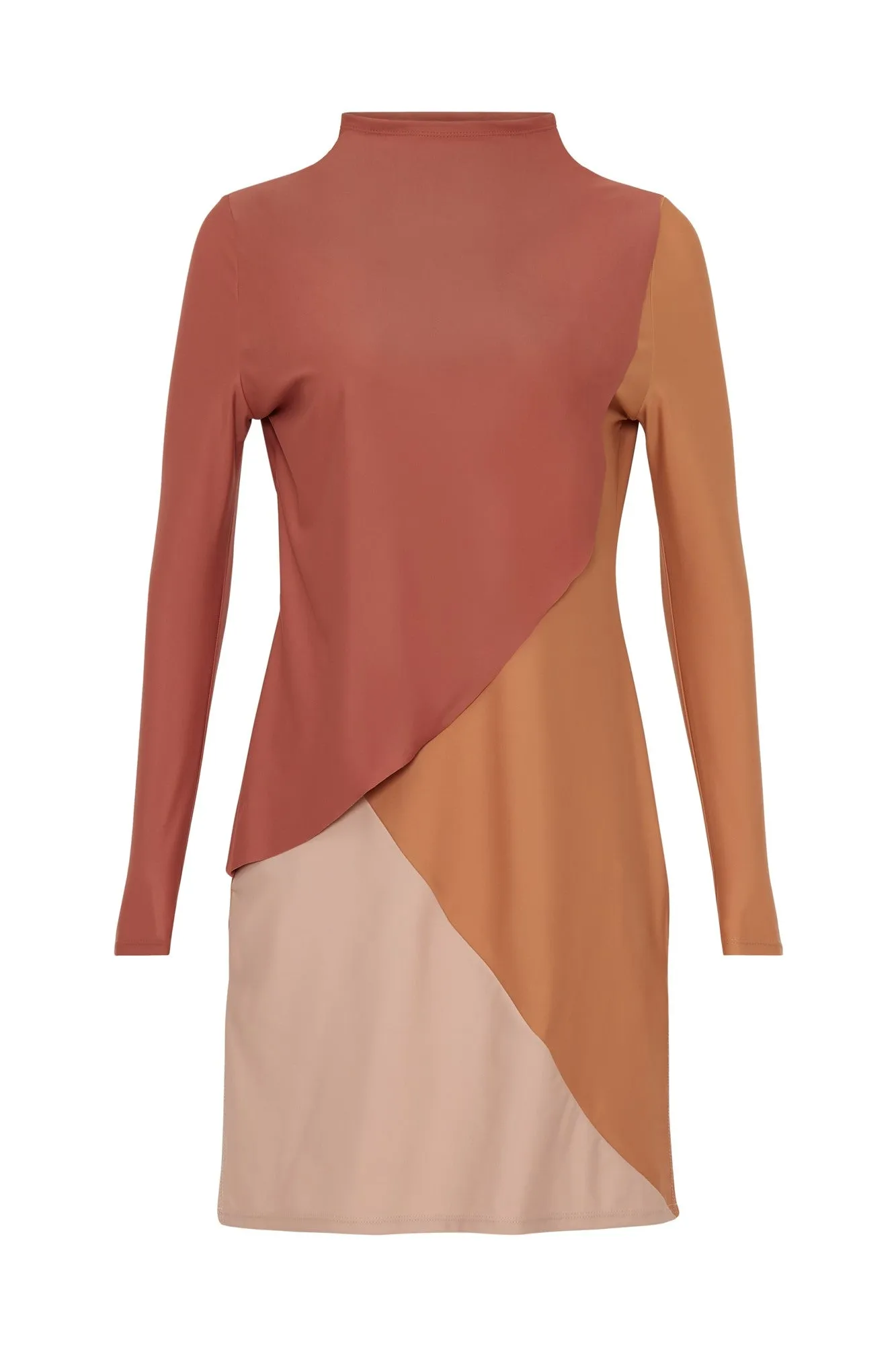 Cape Swim Dress - Clay
